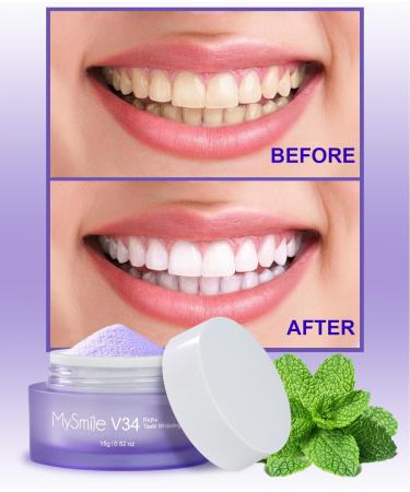 Shop MySmile Pap Natural Mint Teeth Whitening Powder | Non-Sensitive Cavity Prevention & Fresh Breath - Fluoride Free 0.52 oz - Buy Online on GoSupps.com