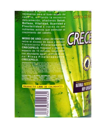 Crecepelo Phitoterapeutic Treatment 61oz - Natural Hair Growth Solution - Buy Online on GoSupps.com