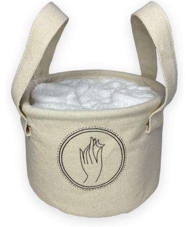 Small Canvas Towel Bag for Makeup Remover Cloths - 6 Pack (12x12 inch) | Premium Extra Absorbent Cotton - Buy Online on GoSupps.com