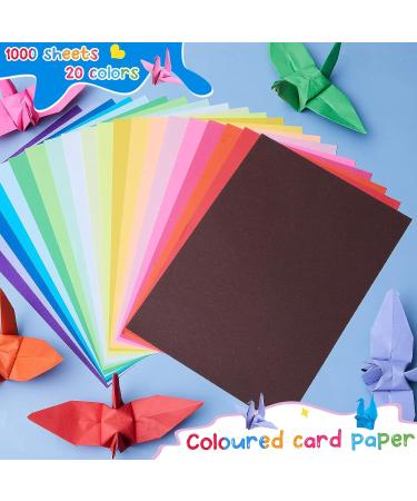 1000 Sheets Construction Paper Bulk Pack - 9x12 Inches - Assorted Colors - Ideal for School Supplies, Art Projects, and Crafts - 20 Vibrant Colors - Lightweight Paper for Kids and Adults - Buy Online on GoSupps.com