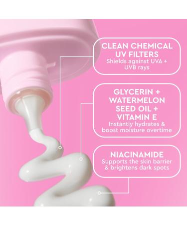 Glow Recipe Dew Shield Korean Face Sunscreen SPF 30 - Hydrating Moisturizer & Dewy Lightweight Sunscreen - Formulated with Broad Spectrum UV Protection with No White Cast or Pilling (15ml) - Buy Online on GoSupps.com