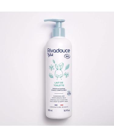 Rivadouce BIO Lait de toilette B b Bio - 500ml - Sans rin age - Nettoie et Nourrit en Douceur B b - Doux Parfum de Fleur d'Oranger et de Vanille 1 - Buy Online on GoSupps.com