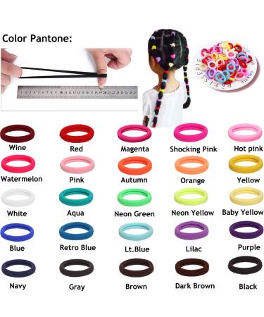 100PCS Seamless Nylon Hair Ties for Women, Girls, Toddlers & Kids - No Crease Elastic Hair Bands (4CM) - Ponytail Holders for Thin Hair - Buy Online on GoSupps.com