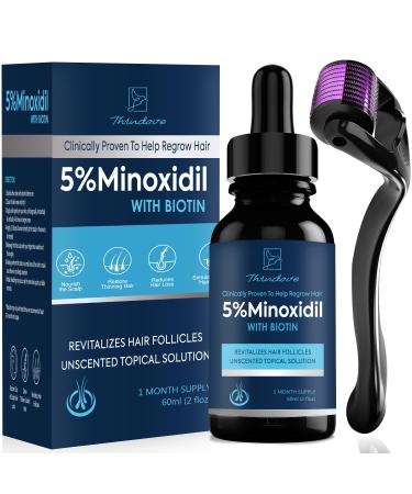 Minoxidil Beard Growth Oil 5% Minoxidil Hair Growth Kit 5% Minoxidil for Men Beard Growth Spray Infused with Bitoin Extra Strength Beard Growth Serum to Increase Thickness and Volume Faster