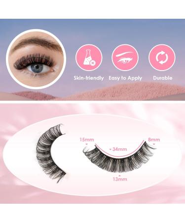 Glowingwin 3D Hybrid Cat Eyelashes - 10 Pairs Dramatic & Natural Look False Lashes - Buy Online on GoSupps.com