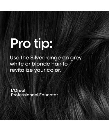 L'Oreal Professionnel Purple Conditioner - Neutralize Brassiness for White, Silver & Blonde Hair | 6.8 Fl Oz - Buy Online on GoSupps.com