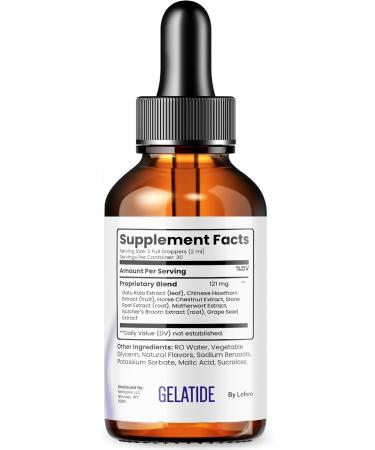 Gelatide Drops Gela Tide Liquid Supplement Loss Support Formula Balance Shape Curves Natural Wellness Vitamin Maximum Energy Healthy Digestion Sexy Slim Body Sculpt 2 Fl Oz (Pack of 1) - Buy Online on GoSupps.com