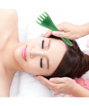 Nolitoy Gua Sha Face Massage Tools - Set of 2 Five-Claw Facial Scraping Rods for Neck & Scalp - Green Skin Care Massager - Acupuncture Pencil 16.5x5.5x3cm - International Shipping Available - Buy Online on GoSupps.com