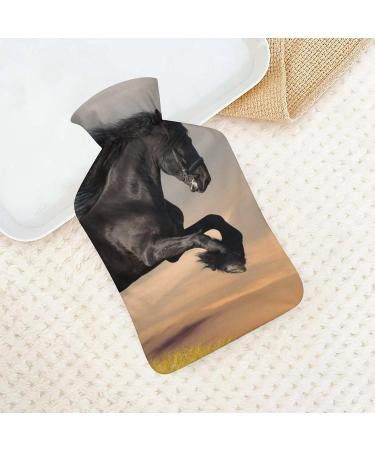 Hot Water Bottle with Lid - Rubber Horse Design for Pain Relief Cramps & Foot Warmer | Ideal Hot & Cold Therapy - Buy Online on GoSupps.com