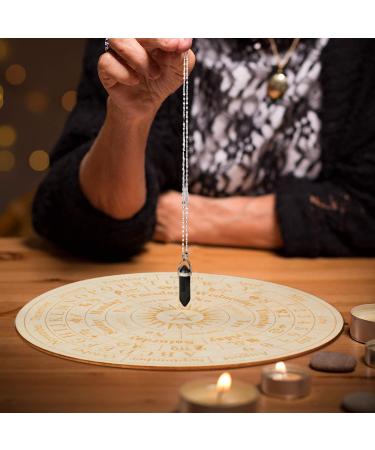 Star Pendulum Board Wooden Dowsing Board Divination Metaphysical Message Board for Witchcraft Wiccan Altar Supplies Kit Beginner Witchcraft Supply  Round Shape (5.9 Inch) 5.9 Inch (Pack of 1) - Buy Online on GoSupps.com