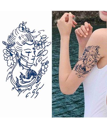 Long-lasting 4 Sheets Semi Permanent Butterfly Tattoos for Women - Temporary Body Art for Arm, Hand, and Shoulder - Buy Online on GoSupps.com