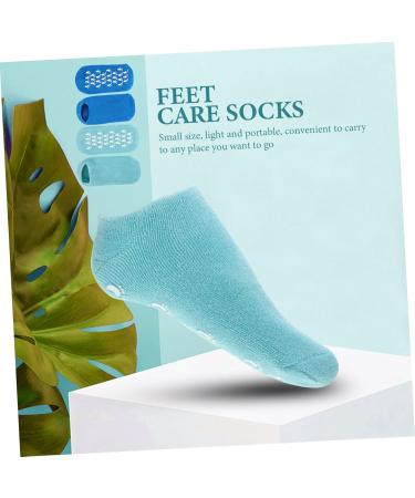 SKISUNO Gel Lined Socks 2 Pairs Gel Socks Miss Shopping Cart Soft Vegetable Gel Moisturizing Gel Heel Socks 22x10x1cm - Buy Online on GoSupps.com