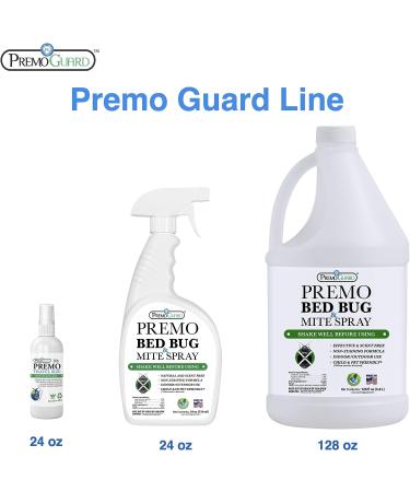 Premo Guard 128 oz Bed Bug & Mite Killer Spray | Fast Acting Treatment | Stain & Scent Free | Child & Pet Safe | Extended Protection | Natural Non-Toxic Formula - Buy Online on GoSupps.com