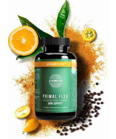Primal Harvest Joint Supplement with Collagen, Turmeric, Boswellia & Ashwagandha - Buy Online on GoSupps.com