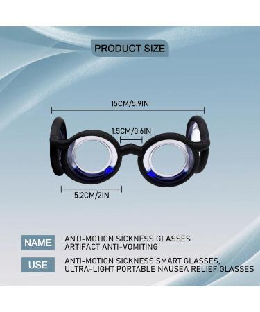 Motion Sickness No More: Anti-Carsickness Glasses for Adults & Kids - Easy Relief from Nausea & Discomfort on The Road(Black) - Buy Online on GoSupps.com
