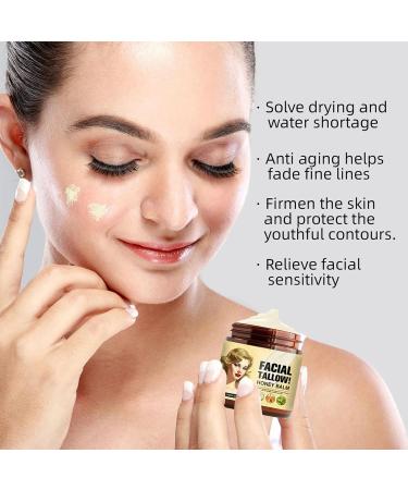  Esncddym Tallow And Honey Balm Beef Tallow Skin Care Tallow Honey Balm Body Lotion 120g Tallow Honey Balm Grass Fed Organic Face Cream With Raw Wild Honey Moisturizes Tallow Balm Cream Face And Body - Buy Online on GoSupps.com