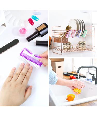 Sularpek 4 Pack Handle Grip Nail Brush - Fingernail & Toes Cleaning Brushes for Men and Women - Pedicure Nail Cleaner - Buy Online on GoSupps.com