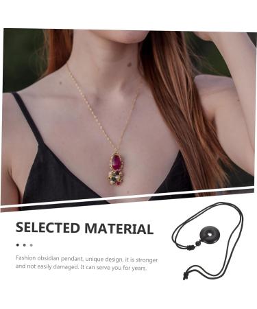 Minkissy 3-Style Safety Buckle Necklace for Men & Women - Portable Crystal Coin Trailer - Classic Cotton Thread Design - International Shipping Available - Buy Online on GoSupps.com