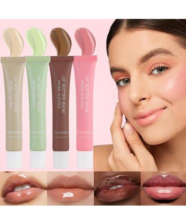 5 PCS Lip Glossy Butter Balm Set Ultra-Hydrating Instant Moisture and Hydration Lip Gloss Long-lasting Hydrating Non-Sticky Lip Balm Soften Dry Lips and Lip Care - Buy Online on GoSupps.com