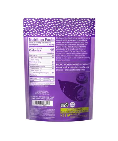Suncore Foods Purple Sweet Potato Powder - 5oz (1 Pack) | Purple Food Coloring | Gluten-Free & Non-GMO - Buy Online on GoSupps.com