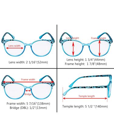 Eyekepper 4 Pack Ladies Reading Glasses - Stylish Oversize Round Readers for Women +1.75 - Fashionable Reading Glasses Set - Buy Online on GoSupps.com