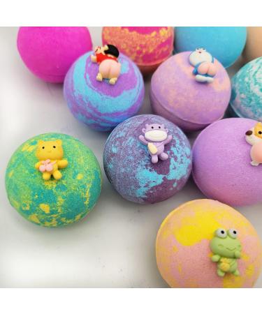 Kids Bath Bombs with Surprise Toys - 12 Pack Natural Bubble Fizzes Gift Set for Birthday & Christmas - Buy Online on GoSupps.com