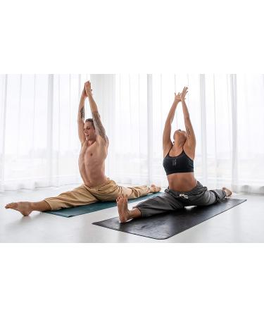 CandyHusky Men's Elastic Waist Casual Lounge Pajama Jogger Yoga Pants - Cotton, 4X-Large, Black - Buy Online on GoSupps.com
