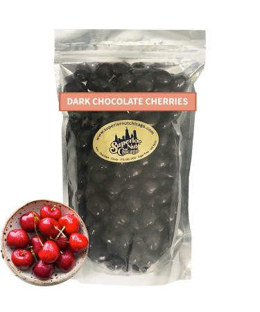 Dark Chocolate Covered Cherries  Fruity Cherries covered in 64% Rich Dark Chocolate. (2.5 pound bag)