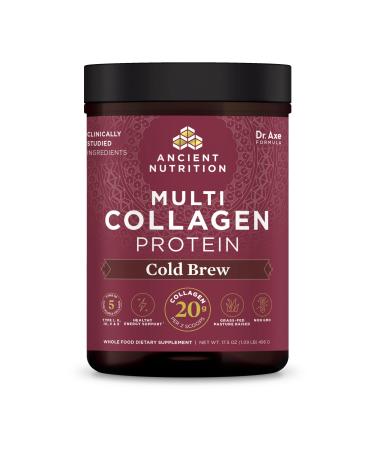 Dr. Axe / Ancient Nutrition Multi Collagen Protein Cold Brew Collagen 1.1 lbs (500 g) - Buy Online on GoSupps.com
