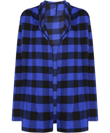 Long Shirt Outerwear Top Thin Warm Knitted Coat Women's Blouse V-Neck Shirt Tunic Long Women's Tunic Women's Shirt Casual Checked Shirt Women's Winter Chunky Knit Jacket D-blue XXL - Buy Online on GoSupps.com