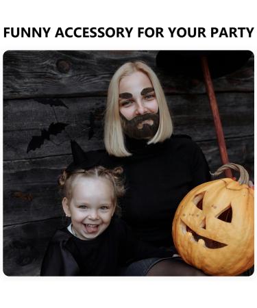 Beavorty 1 Set Beard Dress up Fake Whiskers Cosplay Prop Stage Cosplay Eyebrow Pirate Beard Brown Beard Plush - Buy Online on GoSupps.com