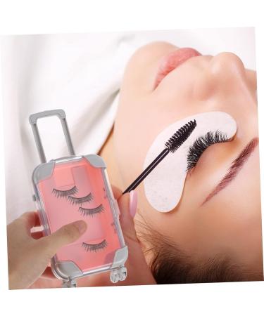 Mipcase 2 Pcs False Eyelash Suitcase - Portable Eyelash Organizer & Empty Packaging Boxes - Travel Case for Eyelashes - Pink 17x10cm - Buy Online on GoSupps.com