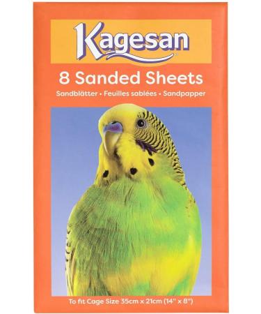 3 PACK KAGESAN ORANGE BIRD CAGE SAND PAPER SHEETS 24 SHEETS 35 X 21 CM 14 X 8 - Buy Online on GoSupps.com