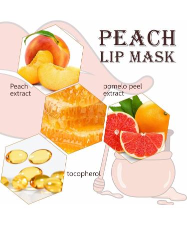 Lip Lip Sleeping Lip Scrubs Exfoliator Moisturizer Repairs Dry Lips Treatment Peach Moisture Lip Care Scrub Peach Lip Sleeping Balm 0.4oz - Buy Online on GoSupps.com