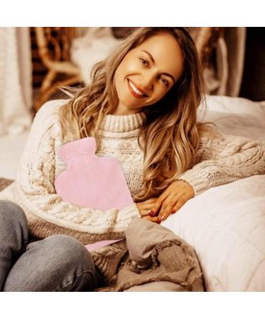 QXNDXQ Heat Bottle with Soft Cover - 2L PVC Hot Water Bag for Pain Relief | Fluffy Bed Bottle | Durable & Safe Winter Gift (Pink) - Buy Online on GoSupps.com