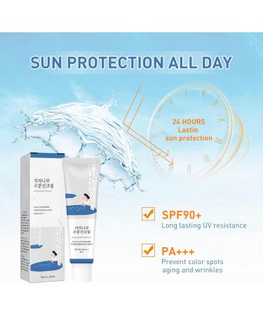 Birch Juice Moisturizing Sun Cream No White Cast Strong UV Protection Korean Sunscreen SPF50 SPF50+ PA++++ - Buy Online on GoSupps.com