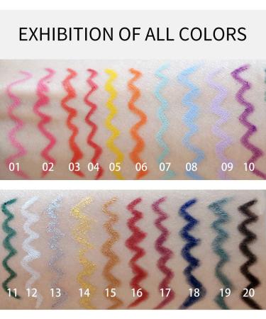  GL-Turelifes GL-Turelifes 6 Colors Matte Liquid Eyeliner Set Colorful Waterproof Eyeliner Pen Matte Pencil (B) - Buy Online on GoSupps.com