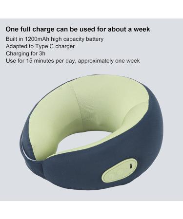 Topyond Wireless Electric Massage Pillow - Neck & Back Heat Therapy Device for Home Office & Car - Blue & Green - Buy Online on GoSupps.com