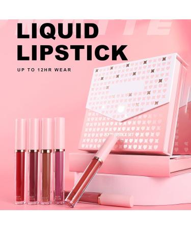 Scnvsi 6Pcs Matte Liquid Lipstick Set for Women Girls Waterproof Pigmented Lip Gloss Beautiful Colors for All Occasions - Buy Online on GoSupps.com