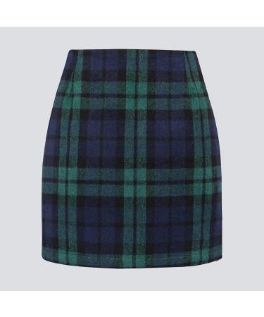 Shop Women's Short Skirt - Knielang Luftige Minirock Elastic Waist A-Line Skater Skirt in Green | International Shipping Available - Buy Online on GoSupps.com