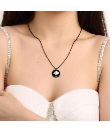 Personalized Pet Necklace for Dog & Cat - Engraved Portrait & Name in Stainless Steel | Memediy Pet Memory Pendant - Buy Online on GoSupps.com