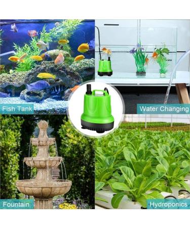 Aveal 850GPH 60W Submersible Water Pump Anti-Drying Fountain Water Pump Ultra Quiet Pond Pump Outdoor Fountain Pump for Aquarium Pump Fish Tank Pump with 5.9ft Power Cord 4 Nozzles(60W) - Buy Online on GoSupps.com