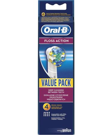 Oral-B Floss Action BRAUN EB25-4 Replacement Brush Heads International Shipping Available - Buy Online on GoSupps.com