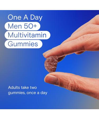 One A Day Men 50 Plus Multivitamin Gummies- Advanced Multivitamin Gummy with Brain Function & Immunity Support Formulated with Vitamins & Minerals for Men 50+ 130 Gummies - Buy Online on GoSupps.com