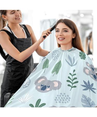 Waterproof Barber Cape - Cute Koala Bear & Cheetah Haircut Bib for Men & Women | Unisex Hair Cutting Cape - Buy Online on GoSupps.com