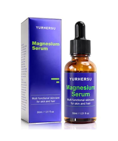 YURHERSU Magnesium Serum for Women Skin and Hair Care Hydration Magnesium Serum with Collagen Long-lasting Moisturization Revitalizing Nourishment Skin Tightening & Firming 1.01 FL OZ
