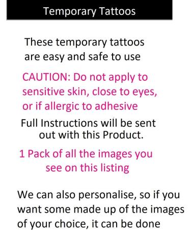 Temporary Tattoos collection (Ladybug c2 Temporary Tattoos) - Buy Online on GoSupps.com