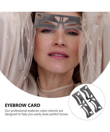 Healvian Metal Eyebrow Ruler 2Pcs Eyebrow Eyebrow Corrector Level Measure Tool for Eyebrow Drawing Line Kit for Eyebrows Eyebrow Makeup Stencil - Buy Online on GoSupps.com