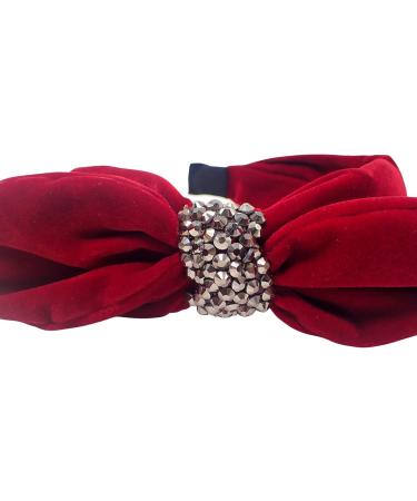Topkids Accessories Velvet Bow Alice Bands Adult Women Hair Accessories for Women Hair Bands for Women Thick Headband Womens Headbands Head Bands Adult Women Wide Headbands (Red) - Buy Online on GoSupps.com