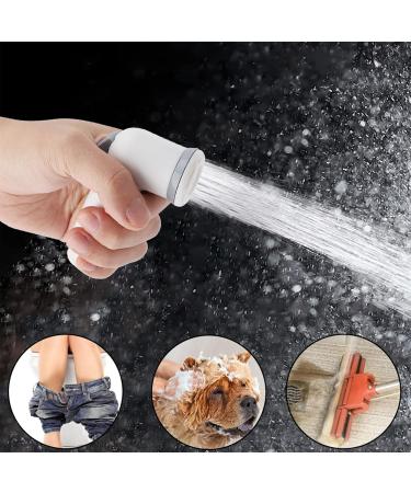 Hand Shower Bidet Spray Head - White & Black Handheld WC & Car Cleaning Solution - Buy Online on GoSupps.com